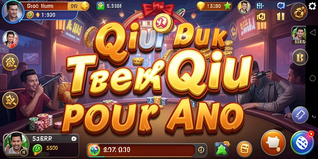 Tampilan gameplay menarik dari QiuQiu di 55RP.