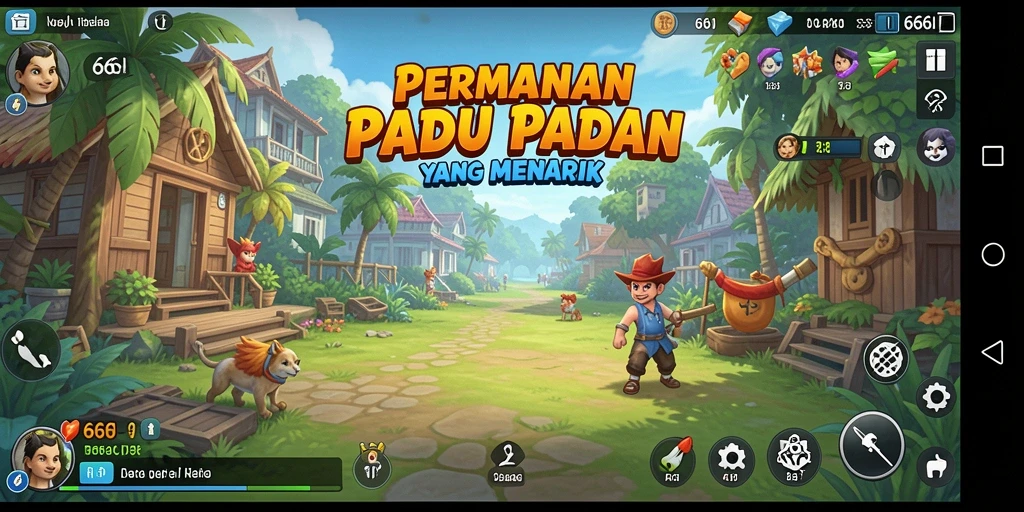 Tampilan gameplay seru di 666I dengan tantangan Match-3.
