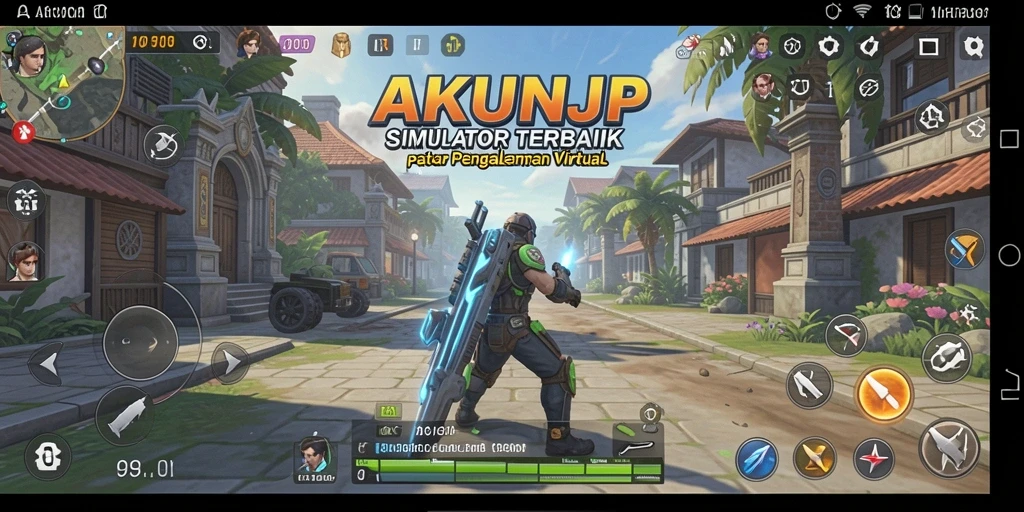 Gameplay AKUNJP menunjukkan grafik dan interaksi mendalam dalam simulasi.