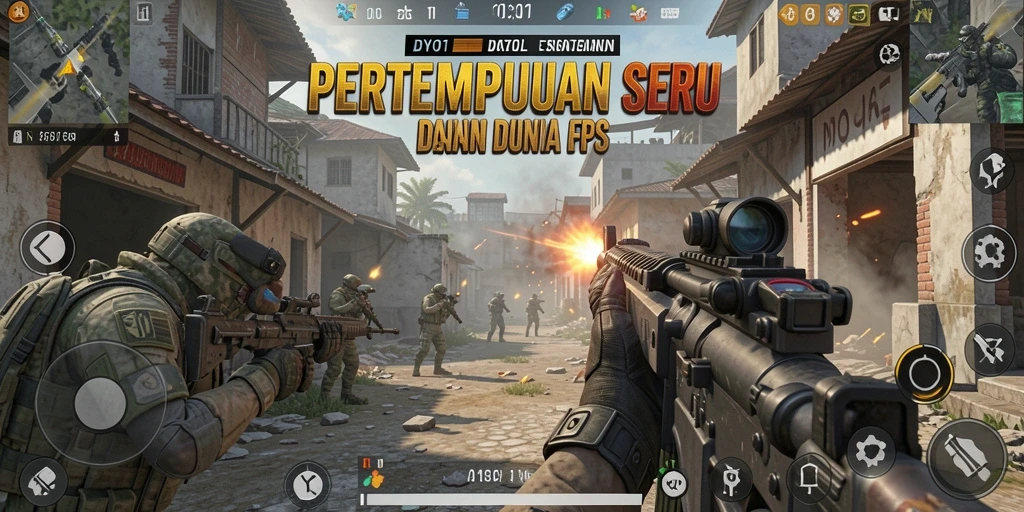 Gameplay DYO1 yang mendebarkan dengan aksi tembak-menembak intens.