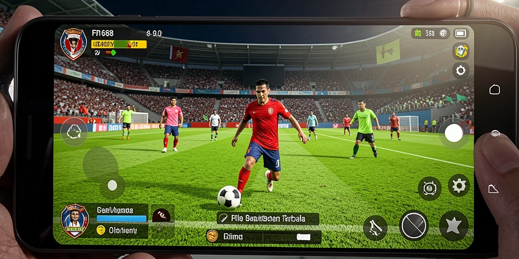 Screenshot FB168 menampilkan pertandingan sepak bola yang sedang berlangsung dengan grafis yang menarik.