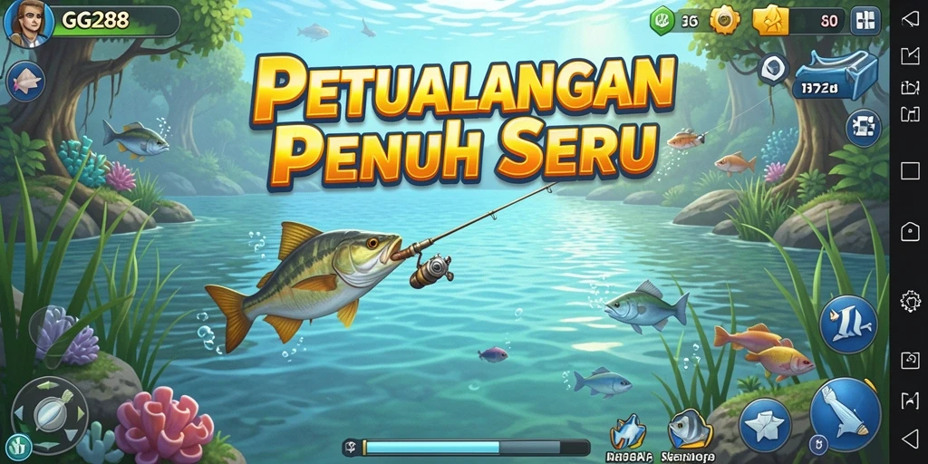 Tampilan gameplay GG288 yang menawan saat menangkap ikan.