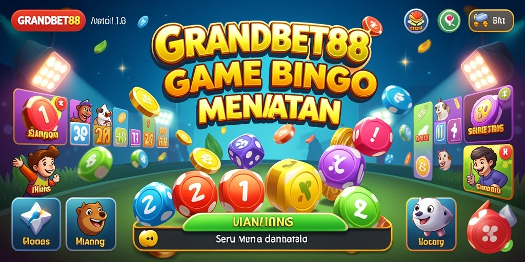 Screenshot utama GRANDBET88 menampilkan gameplay seru Bingo.