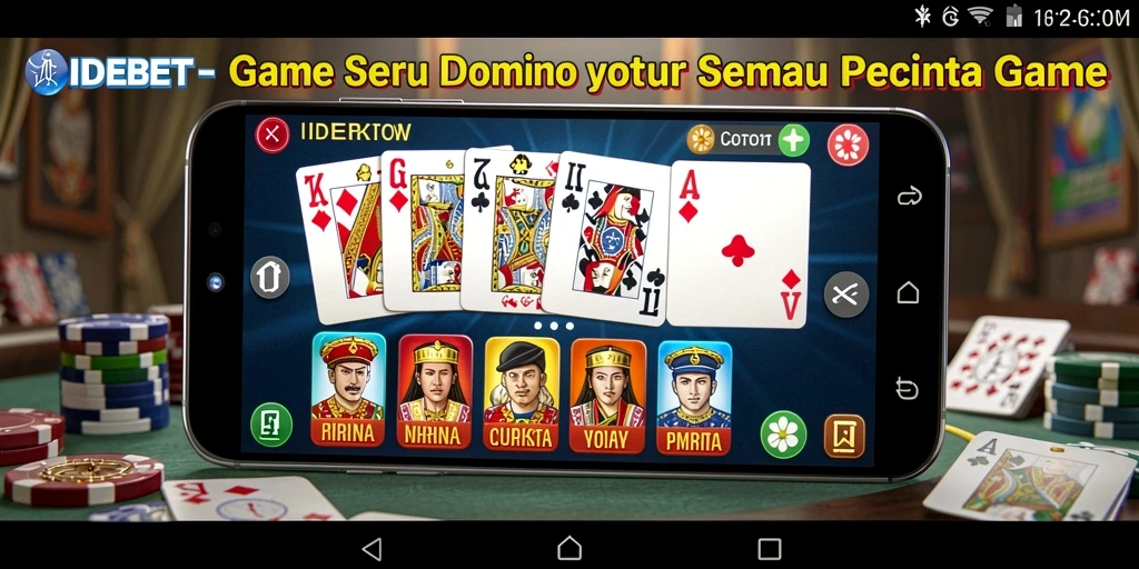 Tampilan menarik dari gameplay Domino di IDEBET.