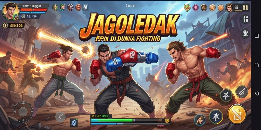 Tampilan gameplay menarik dari JAGOLEDAK dengan aksi Fighting mendebarkan.