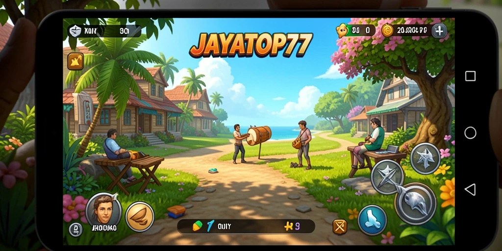 Tampilan gameplay seru dari JAYATOP77 yang penuh warna.