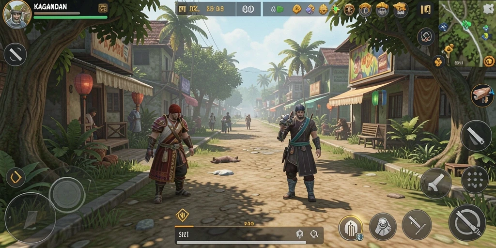 Gameplay KAGANDAN menunjukkan interaksi karakter dalam simulasi kehidupan.