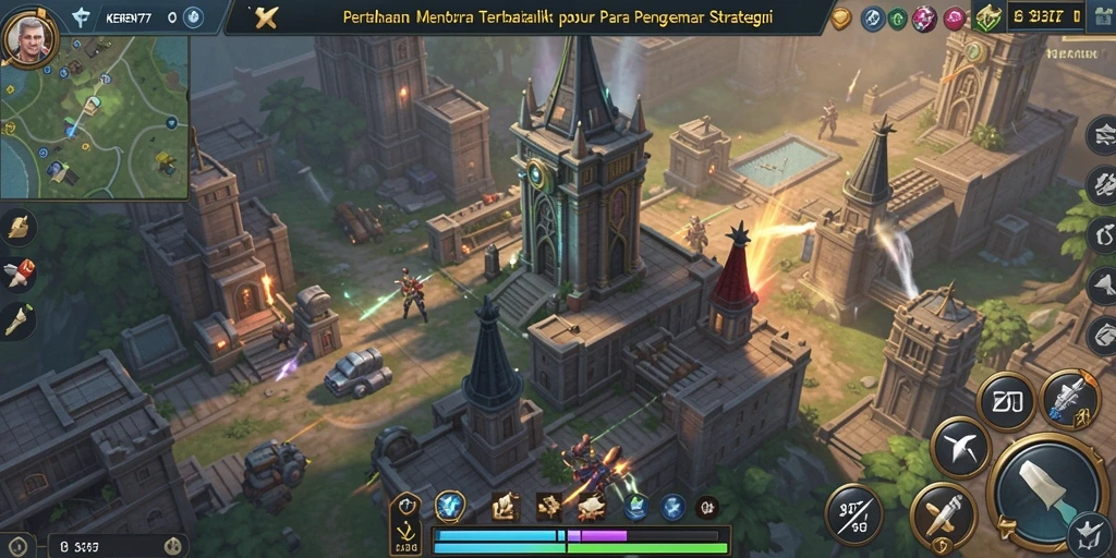 Gameplay menegangkan di KEREN77 saat menghadapi serangan musuh.