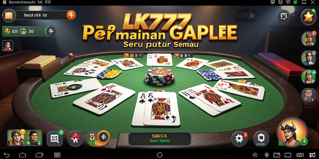 Tampilan menarik dari gameplay Gaple LK777 yang seru.