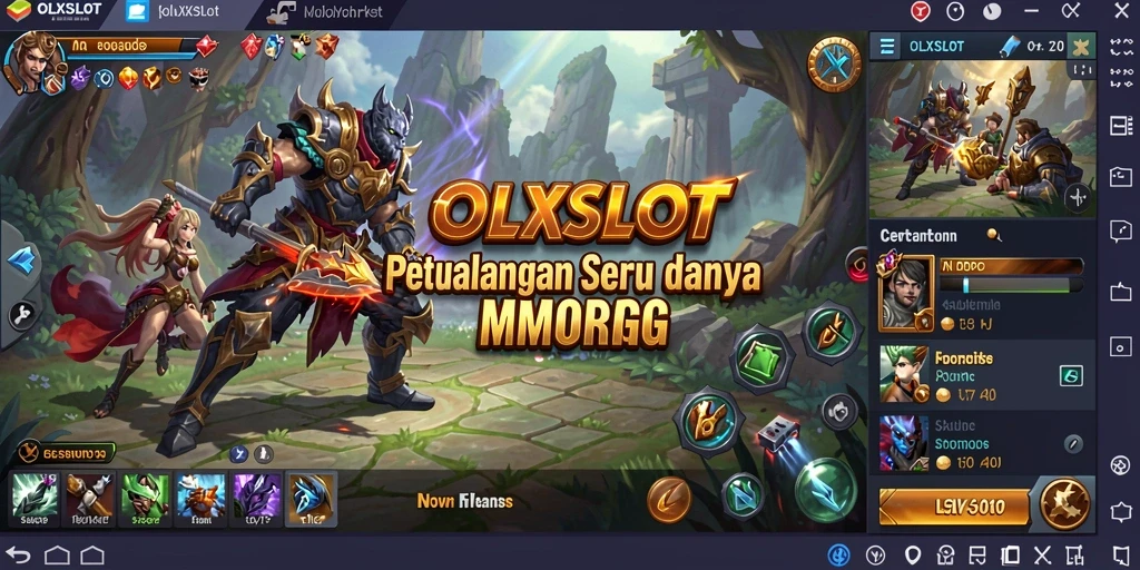 Tampilan gameplay <strong>OLXSLOT</strong> yang menakjubkan dalam dunia MMORPG.