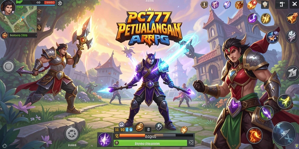 Tangkapan layar utama gameplay ARPG di PC777.