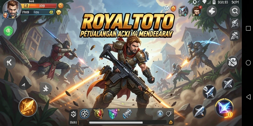 Tampilan gameplay seru dari ROYALTOTO dengan aksi yang mendebarkan.