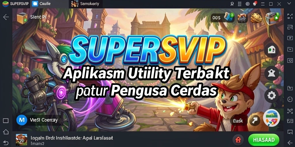 Tampilan screenshot <strong>SUPERSVIP</strong> yang menampilkan beragam fitur Utility.