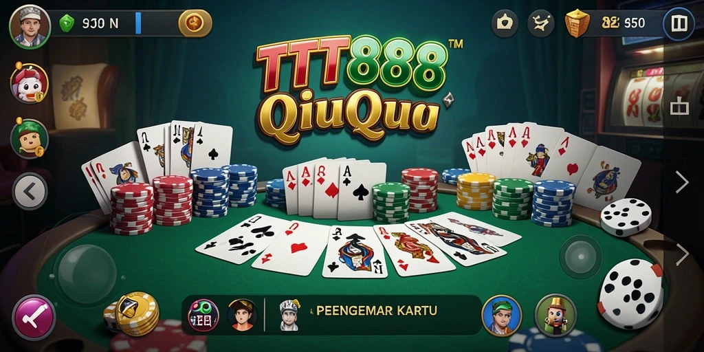 Screenshot gameplay QiuQiu TTT888 yang seru dan kompetitif.