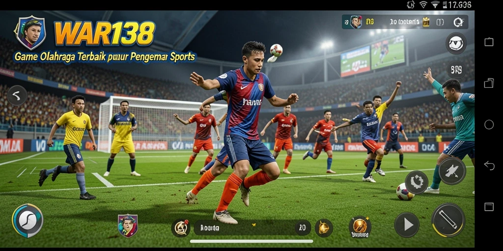 Tampilan gameplay <strong>WAR138</strong> dengan aksi olahraga yang mendebarkan.