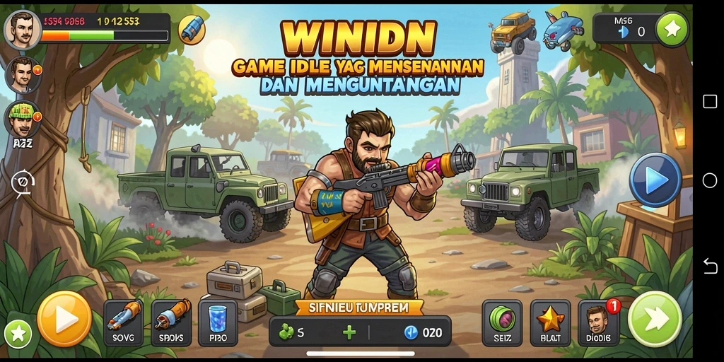 Screenshot gameplay WINIDN yang menunjukkan pengalaman Idle yang seru.