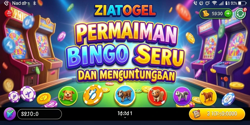 Tampilan menarik ZIATOGEL saat bermain Bingo seru.